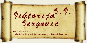 Viktorija Vergović vizit kartica
